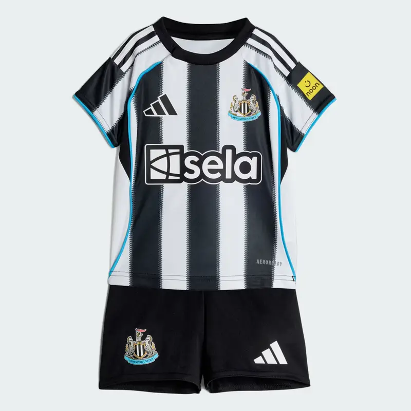Newcastle United FC 25/26 Home Baby Kit Bambini Black