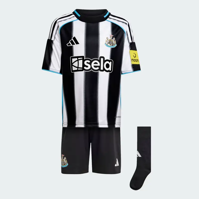 Newcastle United FC 25/26 Home Mini Kit Bambini Black