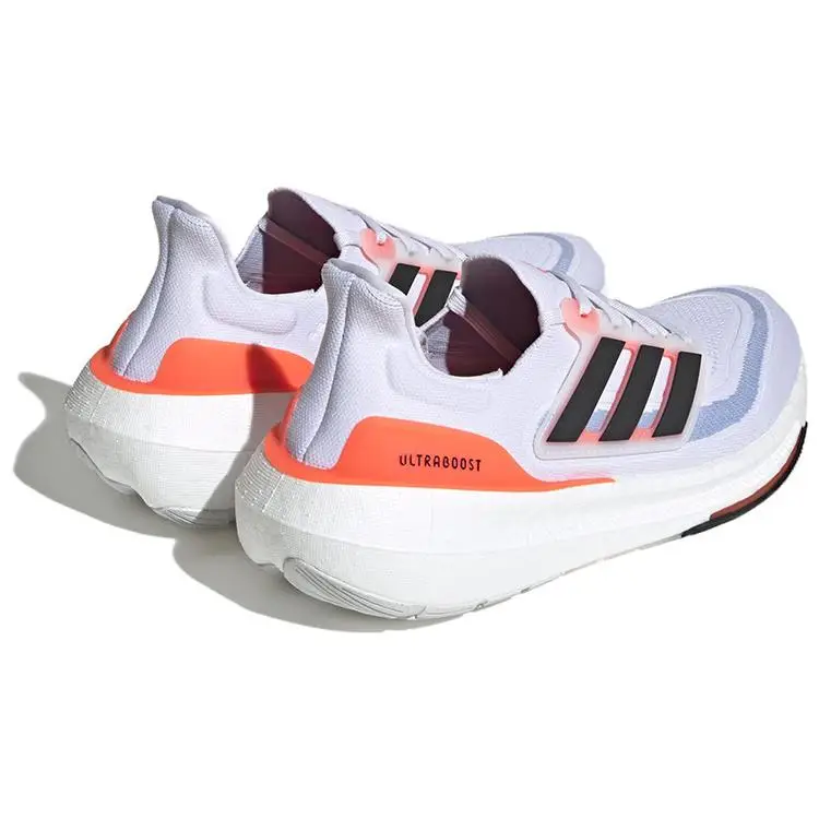 Nuove Adidas Ultra Boost Bianco Chiaro Nero Rosso Solare HQ6351 40.5 miniatura 5