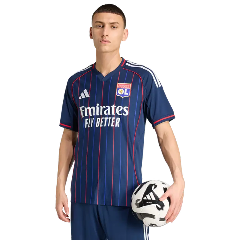 Adidas Olympic Lyon Away 25-26 male Maglie/Repliche - Blu - Poly Jersey - Foot Locker