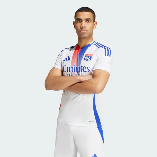 Olympique Lyonnais 24/25 Home male Maglie/Repliche - Bianco - Tela di cotone - Foot Locker White