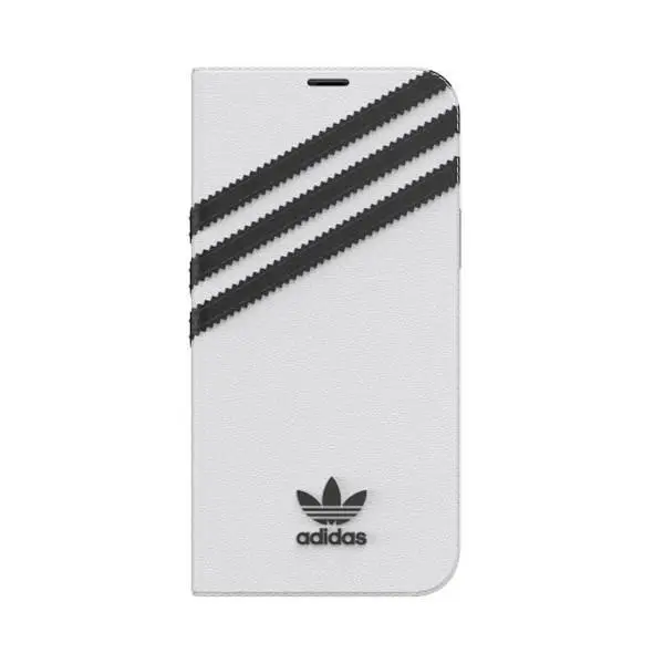 Adidas Custodia a Libro PU per iPhone 12/12 Pro Bianco e Nero miniatura 4