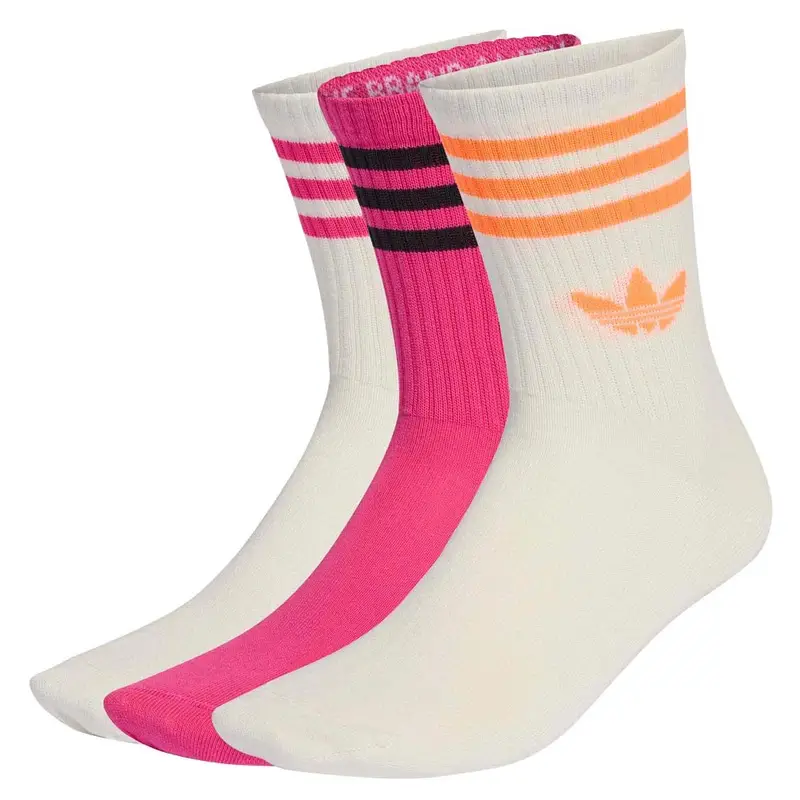 3-Stripes Calza Trefoil High 3 Pack Fuxia M