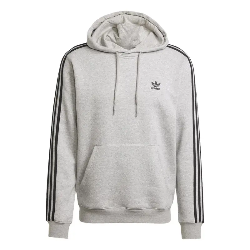 3-Stripes Felpa Con Cappuccio Grigio Uomo XL