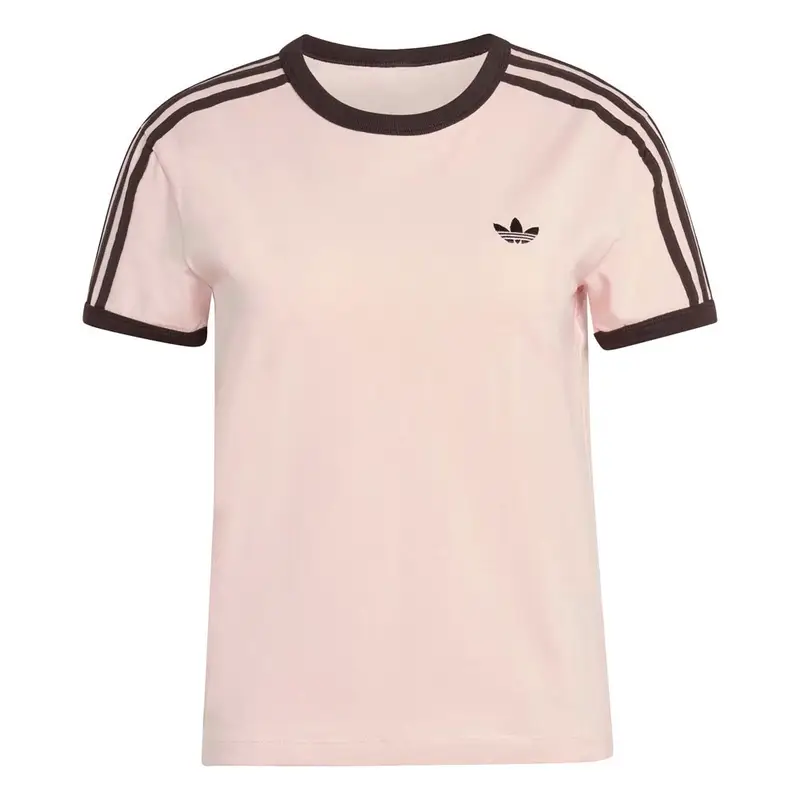 3 Stripes Slim T-Shirt Rosa Donna S