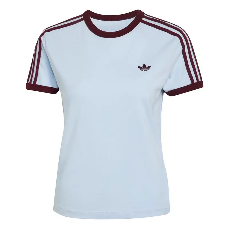 3 Stripes T-Shirt Azzurro Donna S