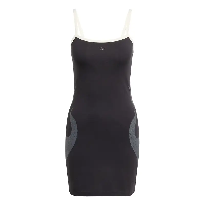 Abito estivo Flames grigio scuro / nero / bianco