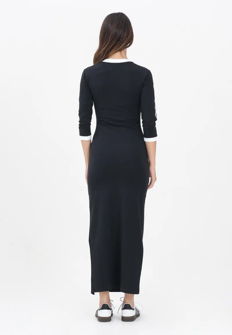 ADIDAS ORIGINALS Abito lungo adicolor Classics 3-Stripes nero da donna miniatura 2