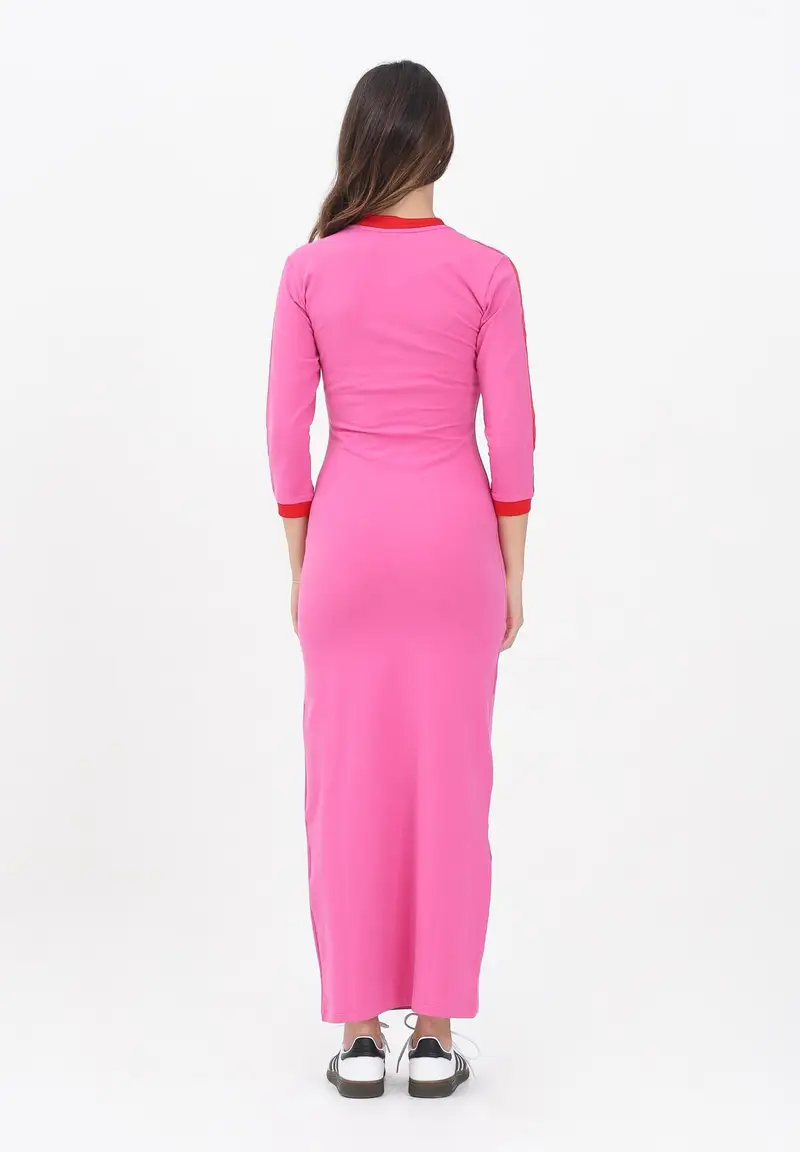 ADIDAS ORIGINALS Abito lungo Adicolor Classics 3-Stripes rosa da donna miniatura 2