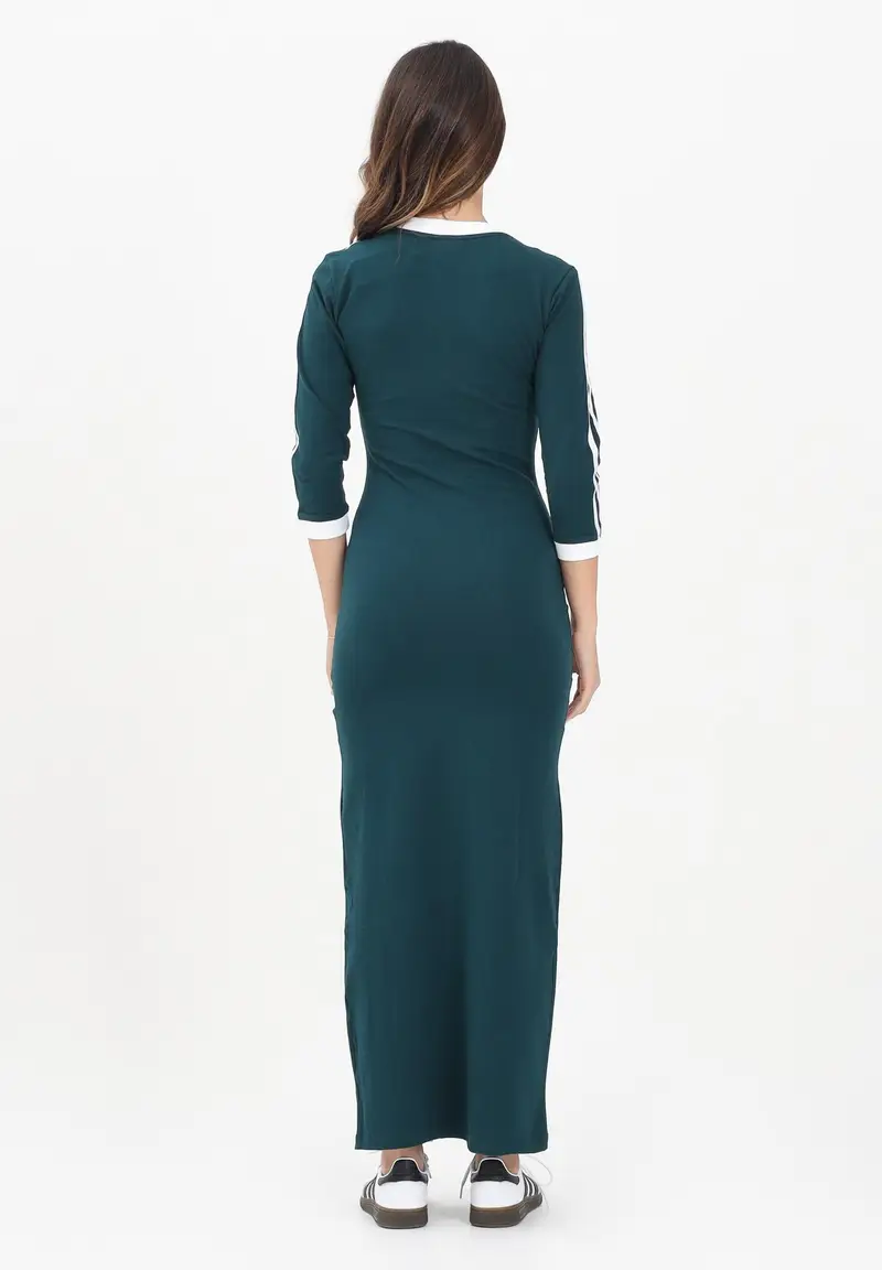 ADIDAS ORIGINALS Abito lungo Adicolor Classics 3-Stripes verde da donna miniatura 2