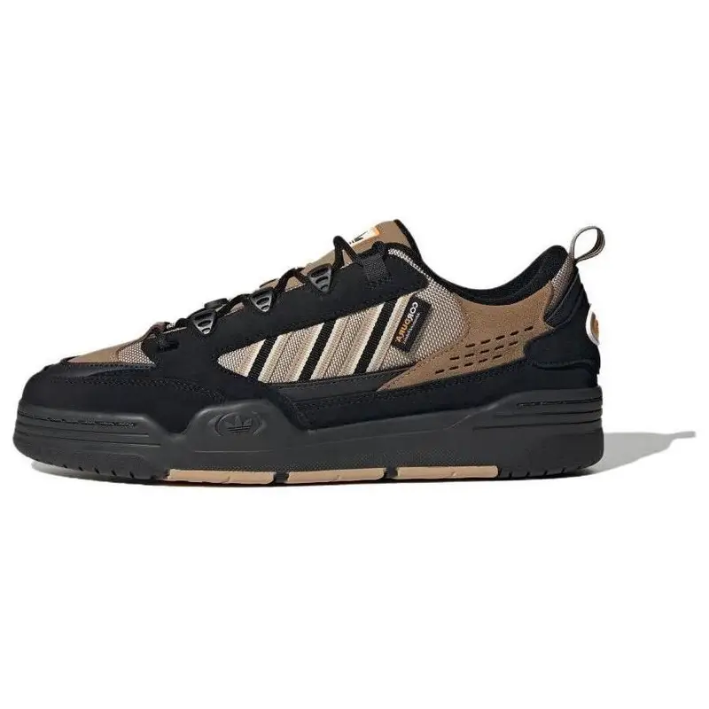Originals Adi2000 Tessuto Comodo Versatile Durevole Scarpe da Skate Basse Sneakers Unisex Nero Giallo ID2097 36⅔