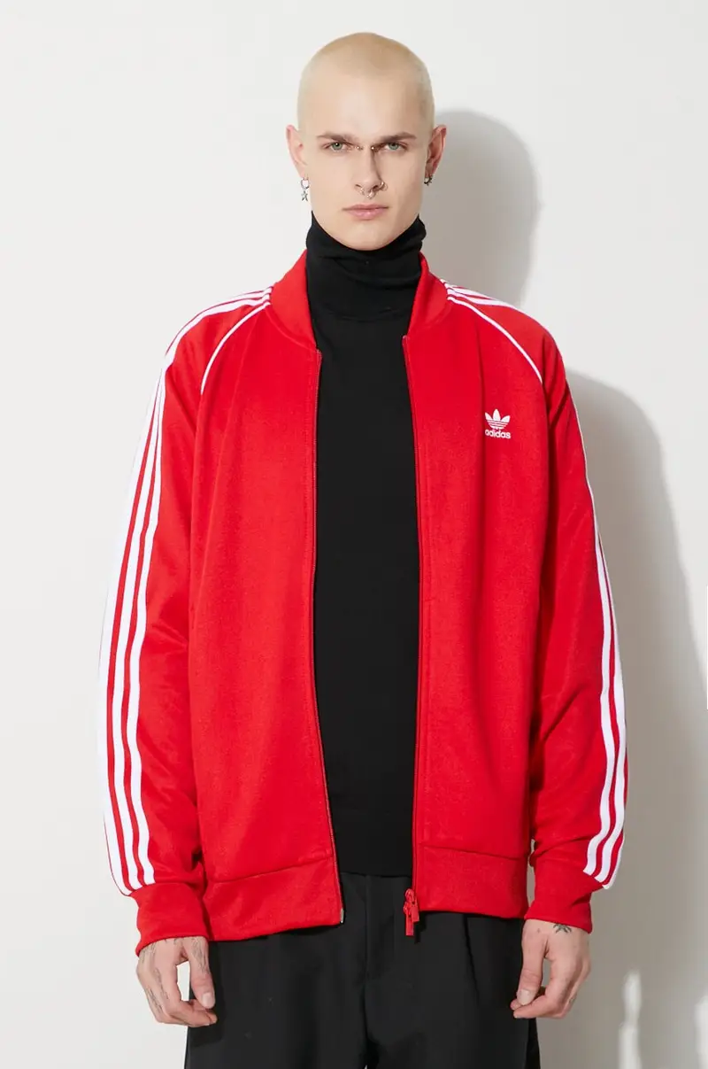 adidas Adicolor Classics SST Track Jacket Better Scarlet IL2494 Rosso