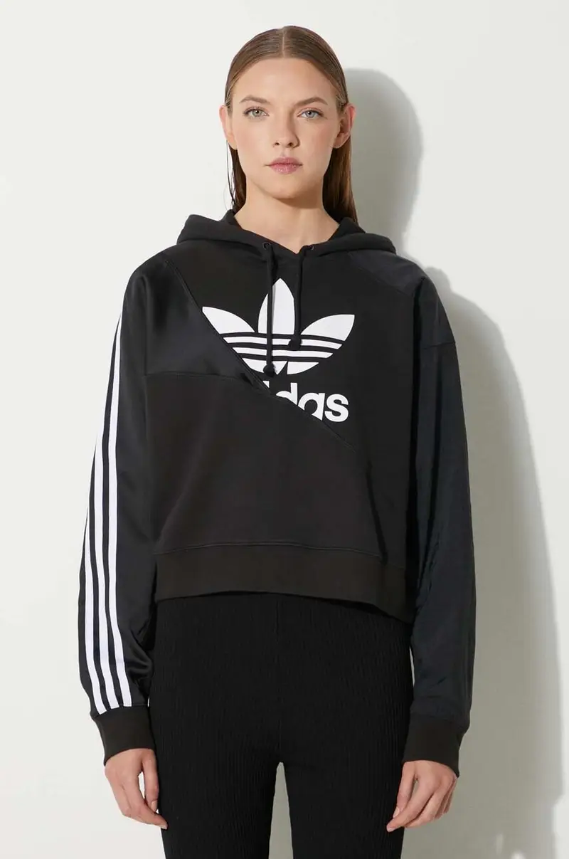 Adidas Adicolor Split Trefoil Hoodie HC7050 Nero