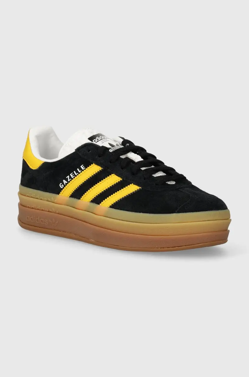 adidas Gazelle Bold Core Black / Bold Gold / Cloud White IE0422 Nero
