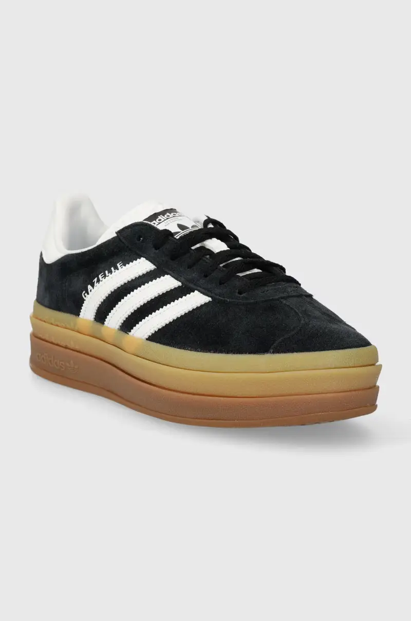 adidas Gazelle Bold Core Black / Cloud White / Cloud White IE0876 Nero miniatura 2