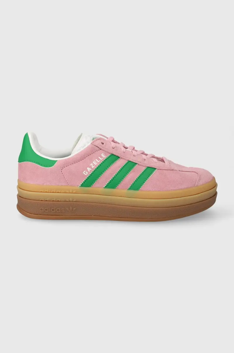 adidas Gazelle Bold True Pink / Green / Cloud White IE0420 Rosa