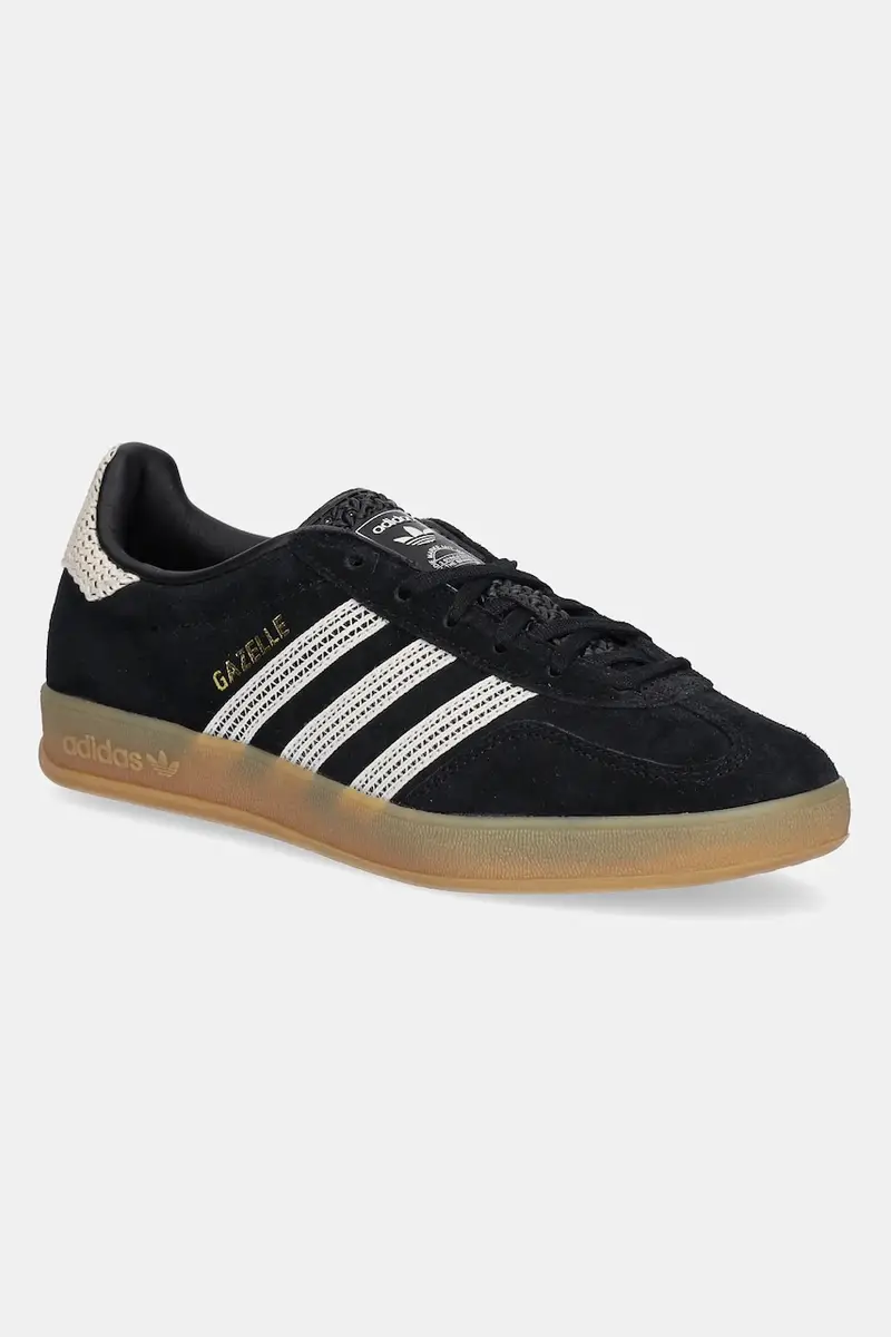 adidas Gazelle Indoor Core Black Wonder White JI2755 Nero