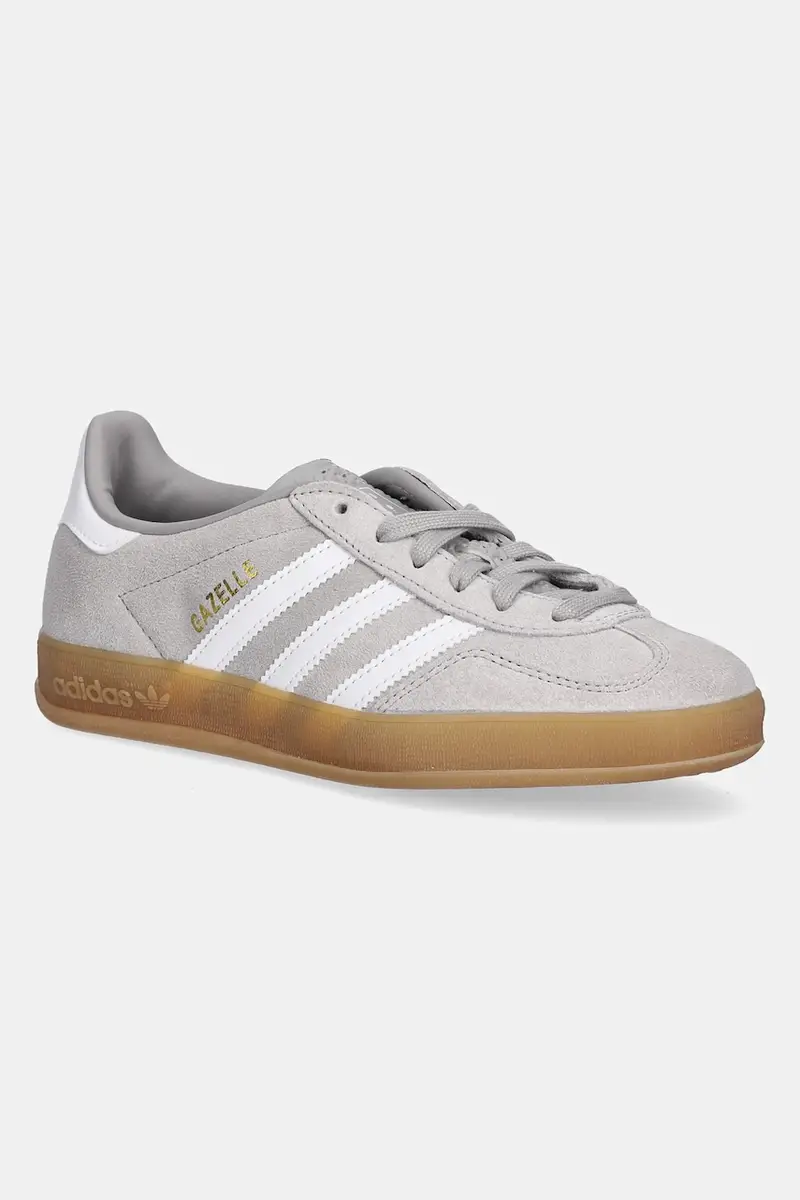adidas Gazelle Indoor Grey Cloud White Gold Metallic JQ0176 Grigio