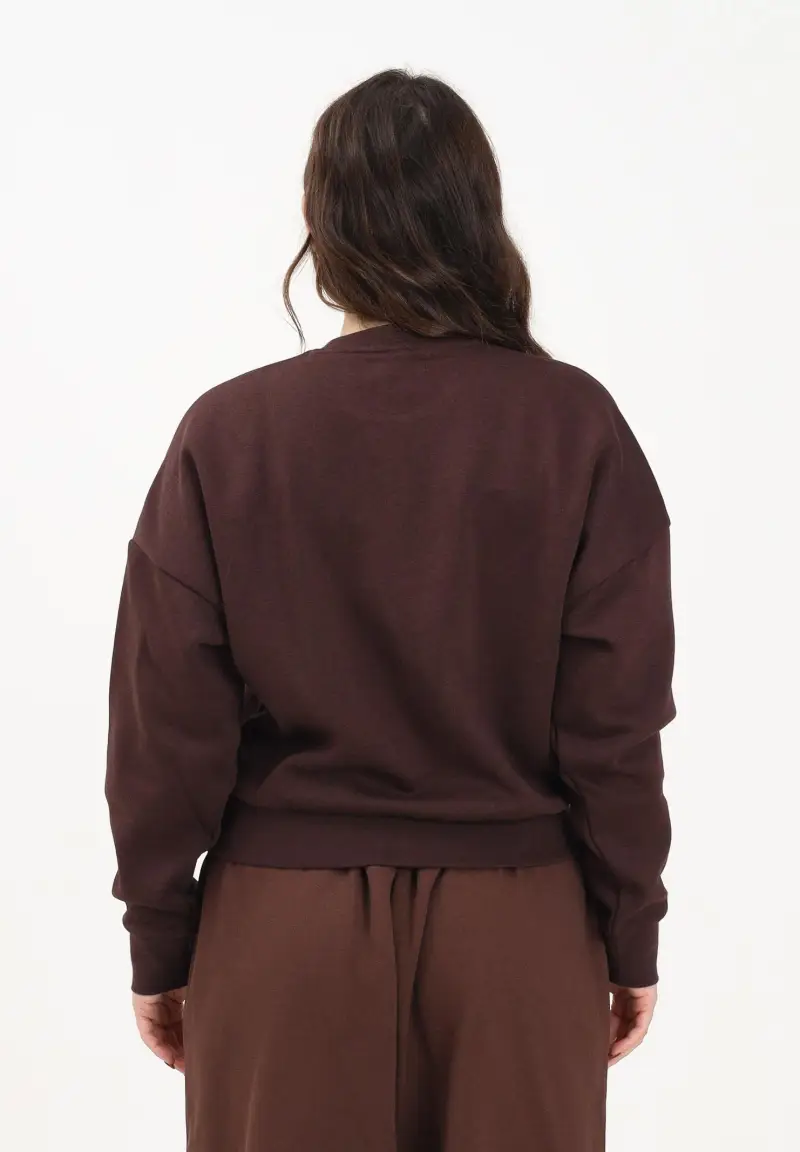 ADIDAS ORIGNALS Felpa girocollo Cozy Holiday Graphic marrone da donna miniatura 3