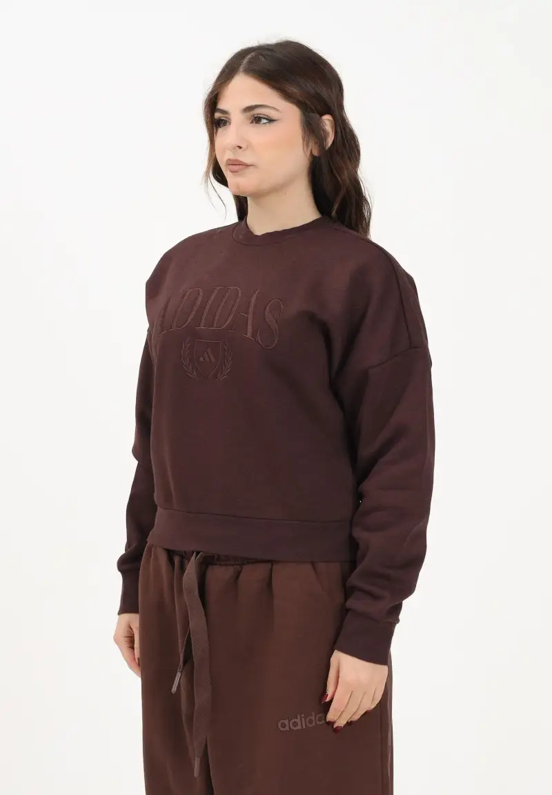 ADIDAS ORIGNALS Felpa girocollo Cozy Holiday Graphic marrone da donna