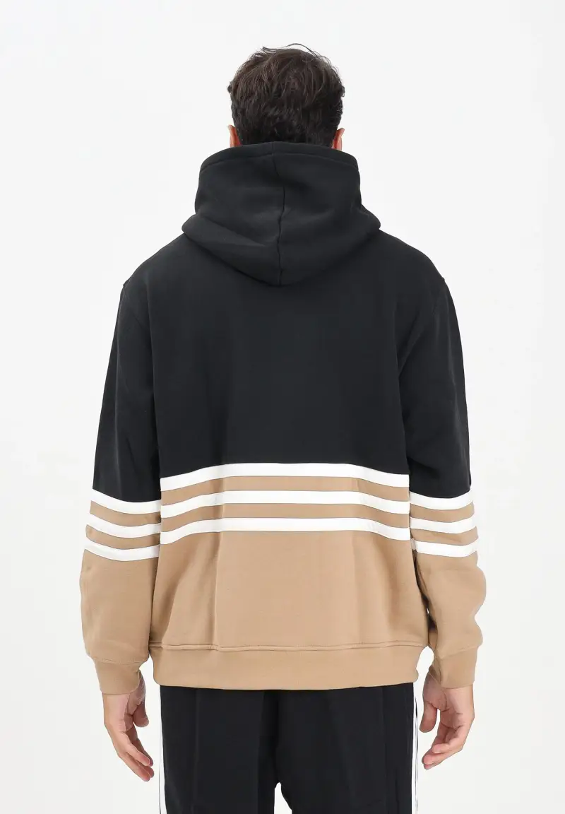 ADIDAS PERFORMANCE Felpa con cappuccio Archive nera e beige da uomo miniatura 3
