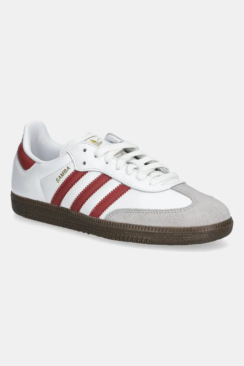 adidas Samba OG Cloud White Preloved Ruby JH8798 Bianco