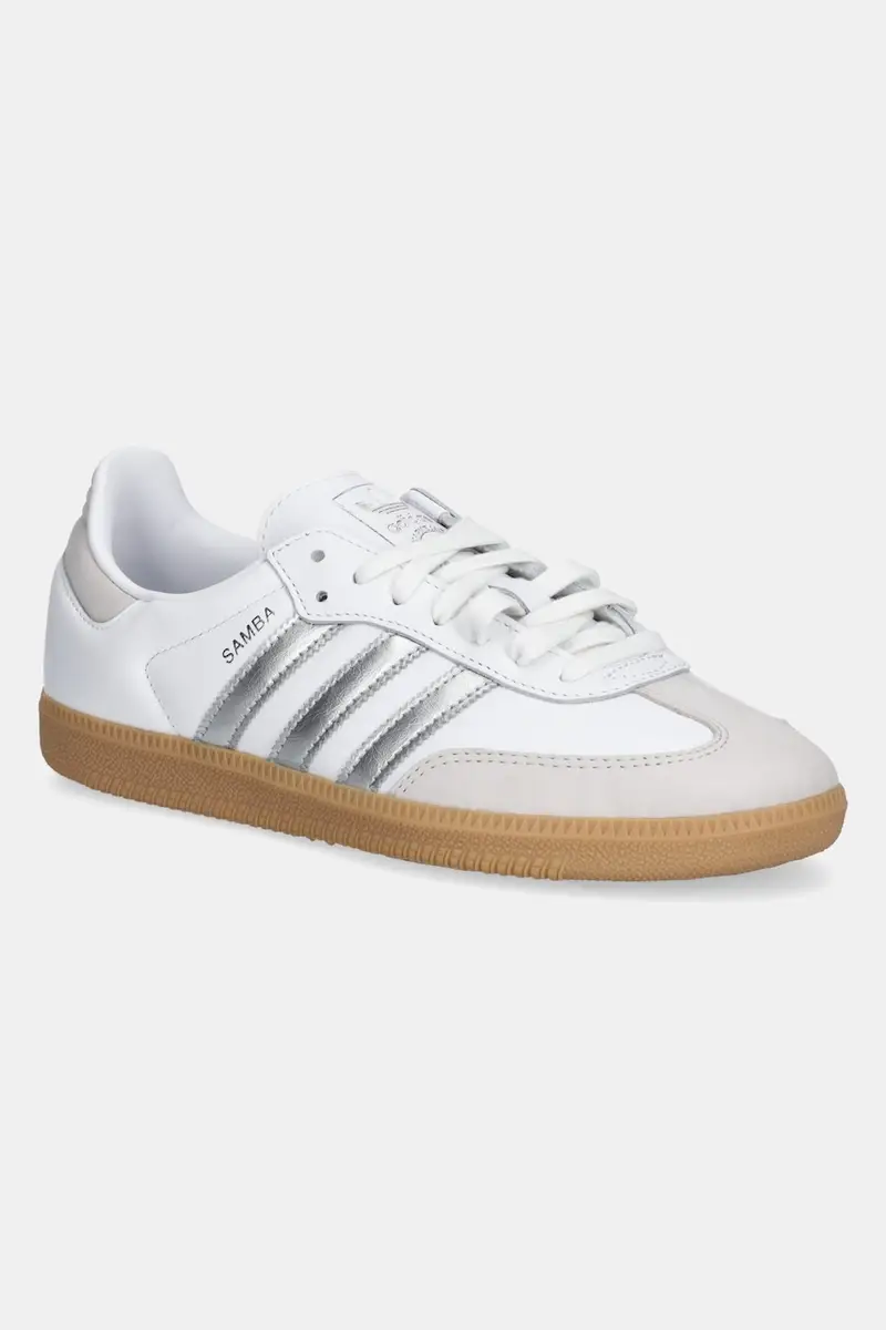 adidas Samba OG White Silver Metallic Grey JI2725 Bianco
