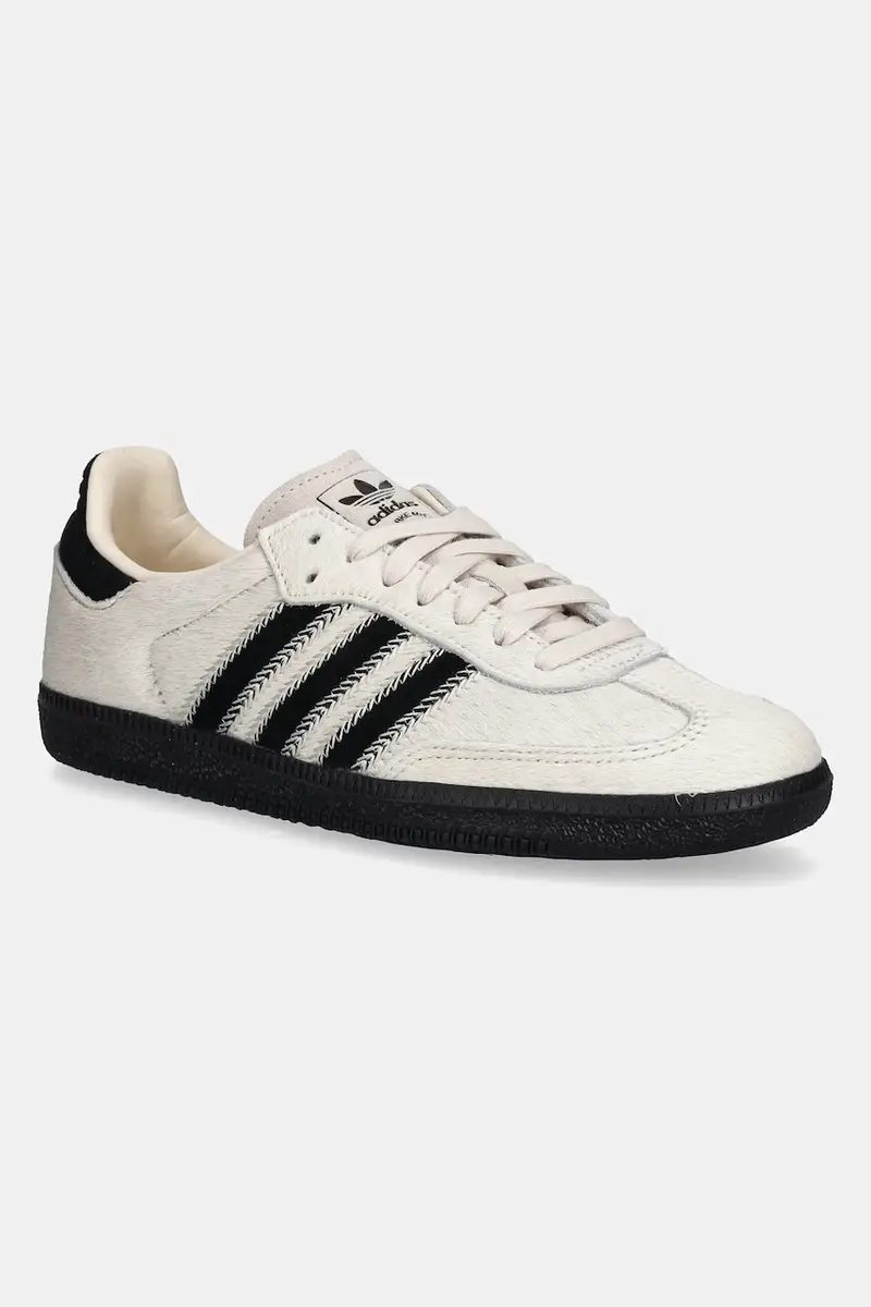 adidas Samba OG Wonder White Black Pony JP5329 Beige