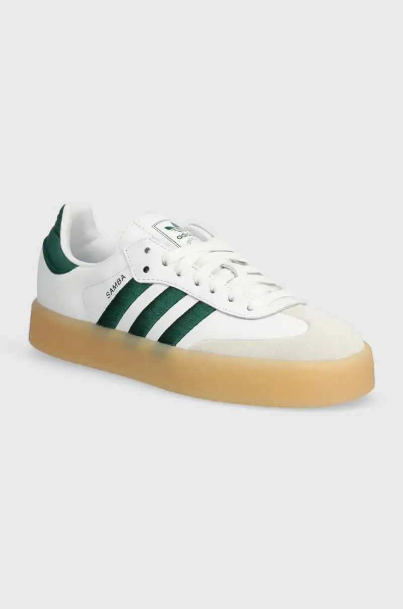 adidas Sambae White Collegiate Green Gum ID0440 Bianco
