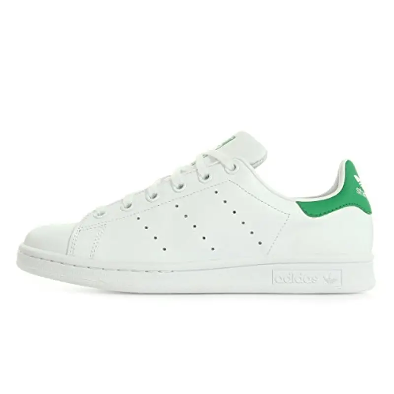 adidas Originals Adidas Stan Smith J M20605, Scarpe da Basket, Footwear White/Footwear White/Green, 37 1/3 EU miniatura 3