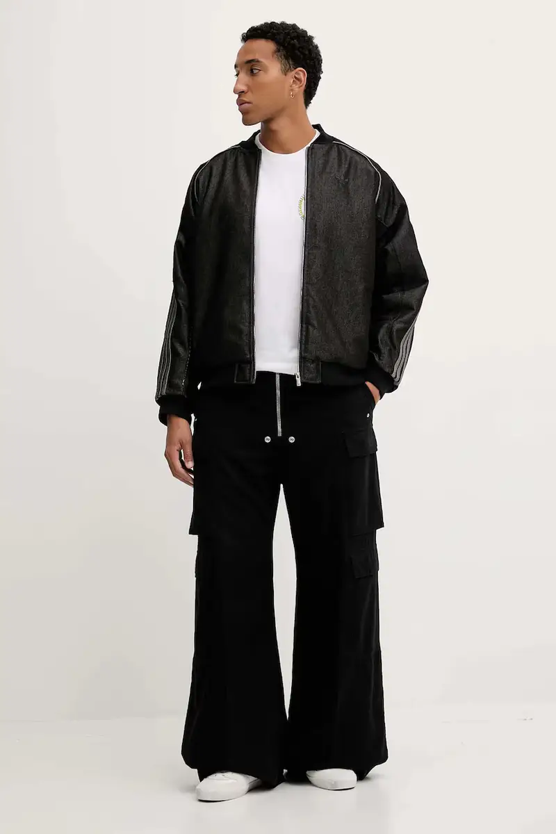 bomber in denim Denim Jkt colore nero JY2796 miniatura 2