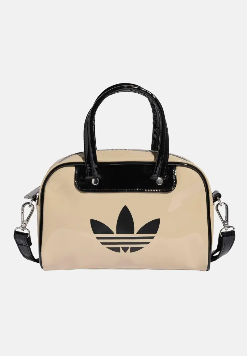 Borsa a mano Adicolor Mini Bowling beige e nera da donna