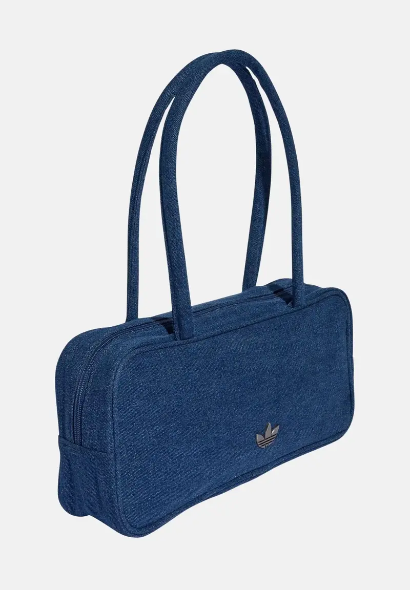 Borsa a spalla ADICOLOR AIRLINER in denim medio da donna miniatura 2