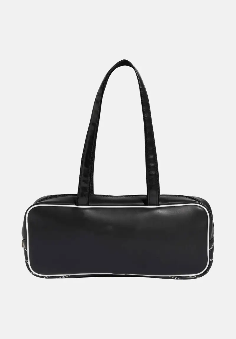 Borsa a spalla AIRLINER nera da donna miniatura 3