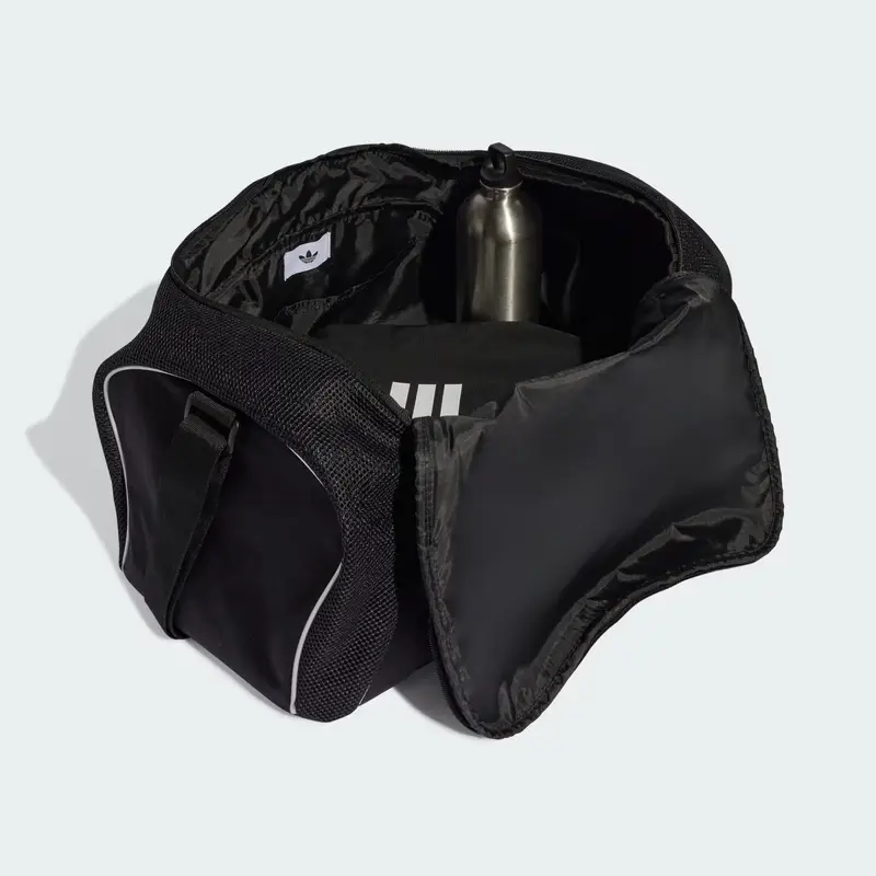 Borsa da viaggio nero / bianco miniatura 3