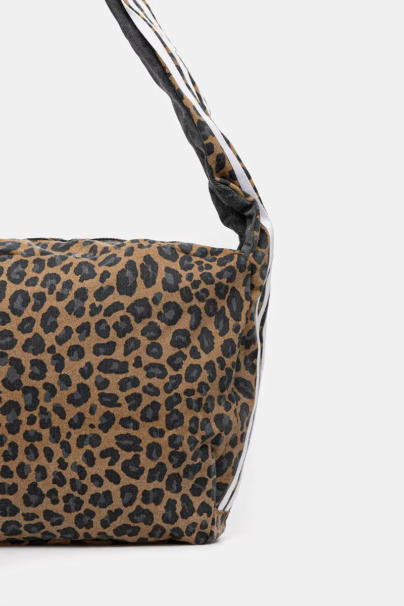 borsa in cotone Leo L Bag colore beige JX3200 miniatura 3