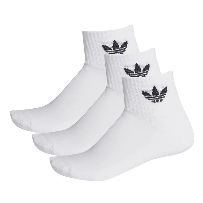 Calza Quarter Tris Pack Bianco L