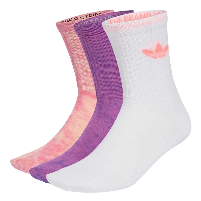 Calza Tie Die Trefoil 3 Pack Multi M