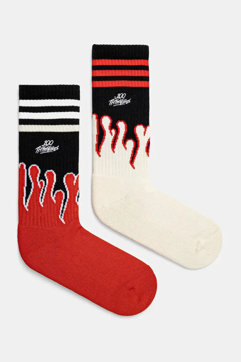calzini 100 Thieves Socks uomo colore bianco JE0320