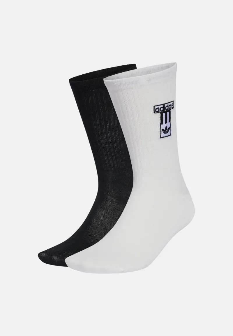 Calzini (2paia) ADIBRK CREW bianchi e neri per uomo e donna