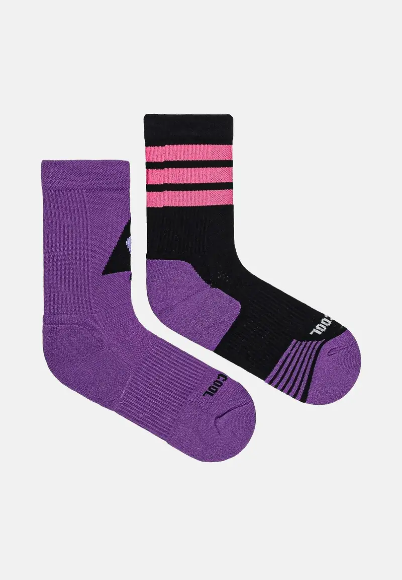 Calzini (2paia) adidas x Jeremy Scott viola e neri da donna miniatura 3