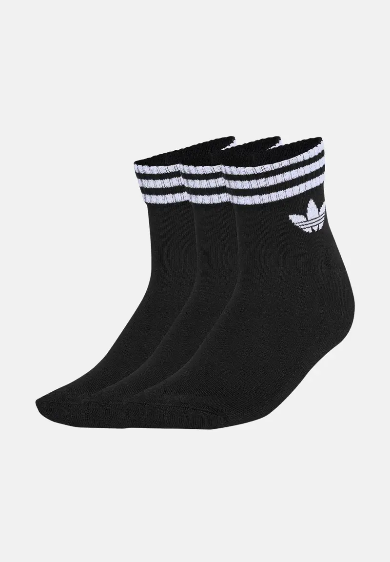 Calzini (3 paia) 3-Stripes neri per uomo e donna