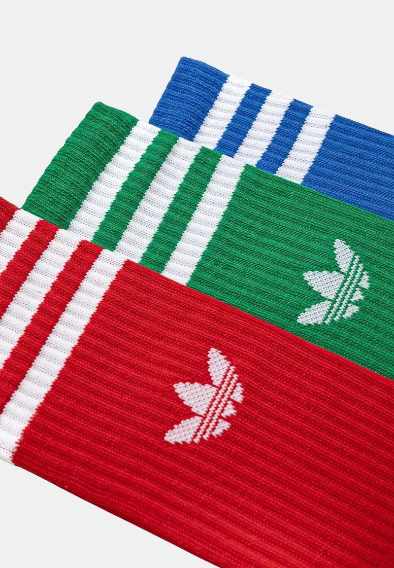 Adidas Originals Calzini Solid Crew multicolore per uomo e donna miniatura 2