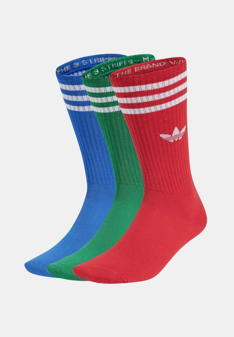 Adidas Originals Calzini Solid Crew multicolore per uomo e donna