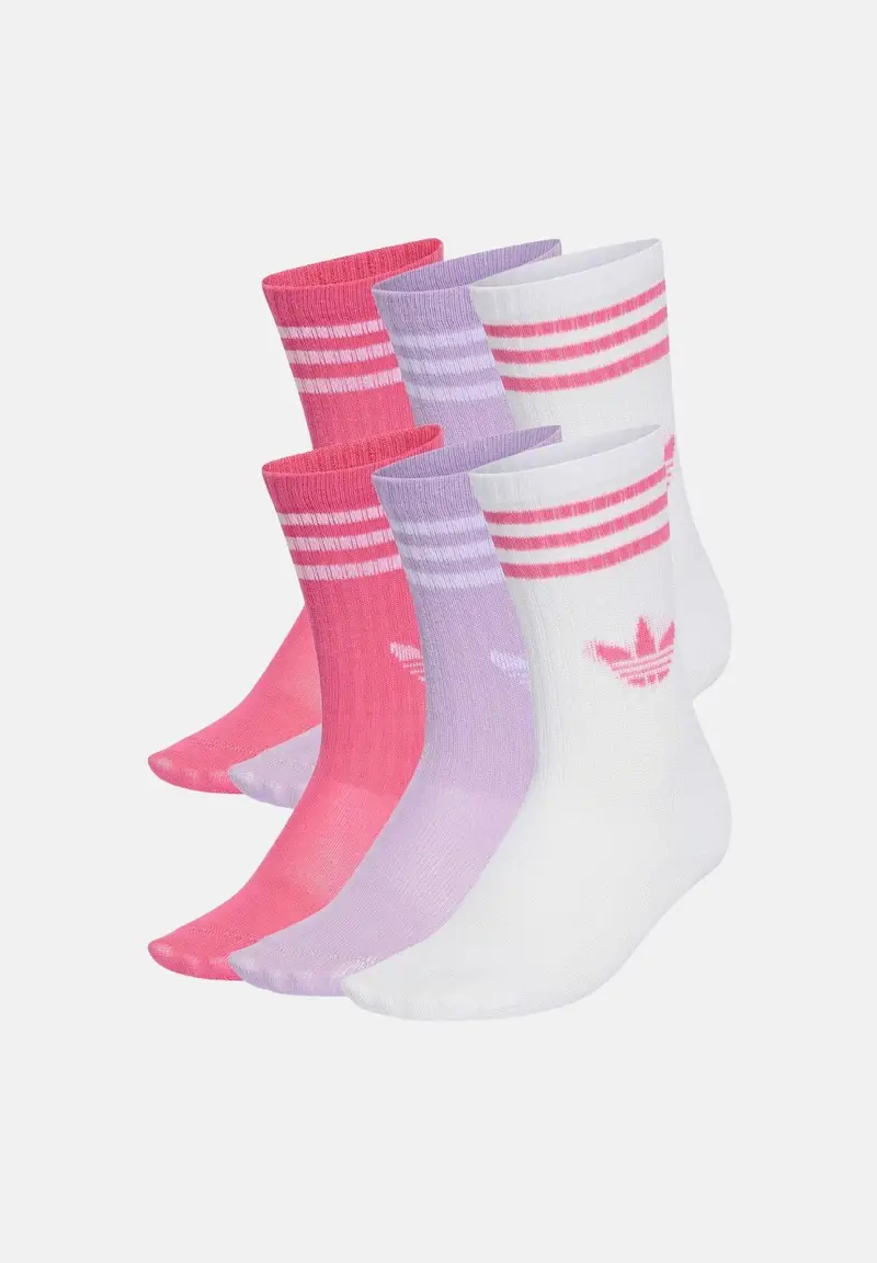 Calzini (6 paia) 3-Stripes Crew multicolore da bambina