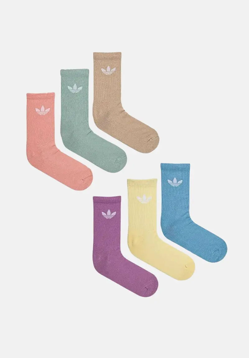 Calzini (6paia) Trefoil Crew multicolore per uomo e donna
