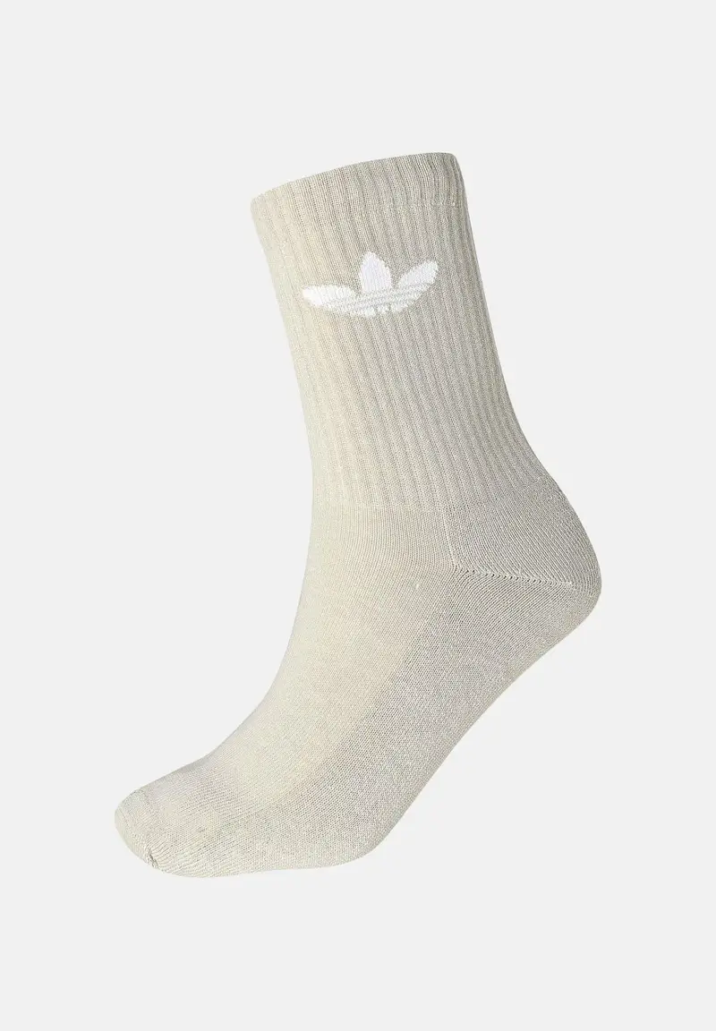 Calzini (6paia) Trefoil Crew panna, beige e marroni per uomo e donna miniatura 3