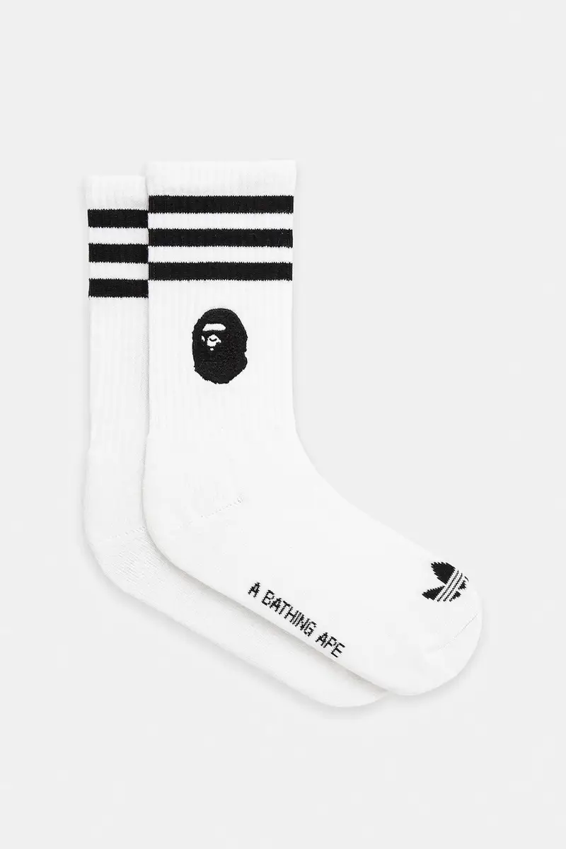 calzini adidas Originals x BAPE Socks uomo colore bianco JN7124