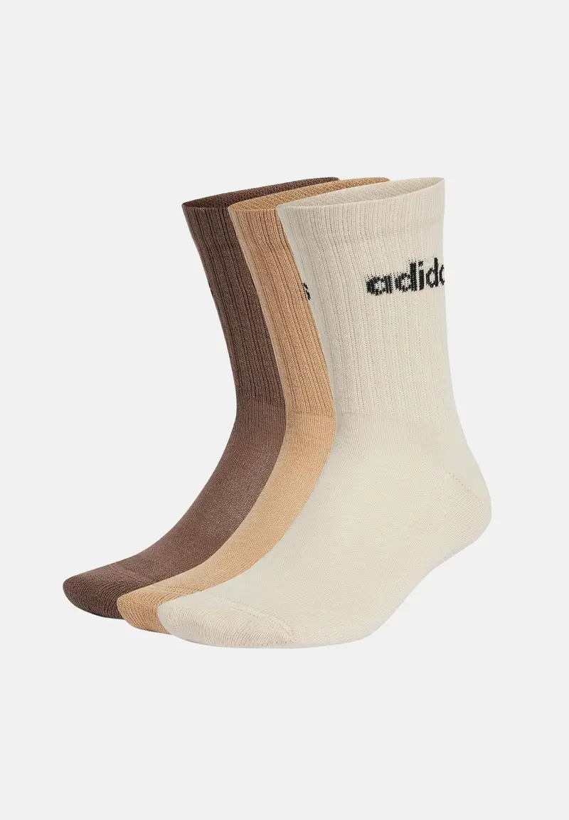 Calzini Linear Cushioned (3 paia) nei toni del marrone per uomo e donna