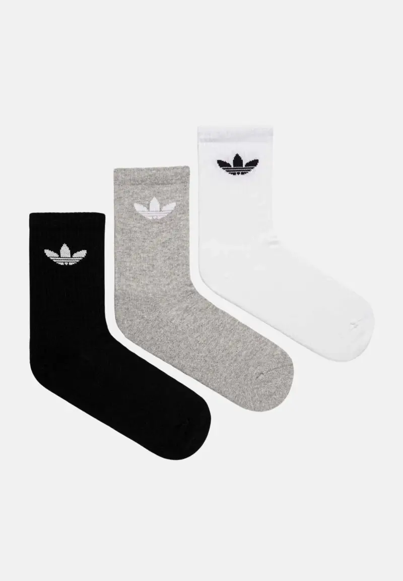 Calzini Trefoil Cushion Crew (3 paia) multicolore per uomo e donna miniatura 2